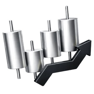 3D icon of a candlestick trading chart on the Bright Fundale about page